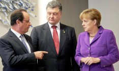 Порошенко, Меркель и Олланд обсудили нарушение «режима тишины» на Донбассе