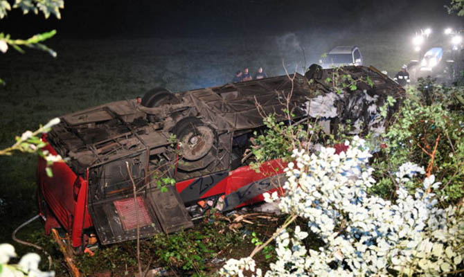 В Польше автобус с украинцами попал в аварию, есть жертвы