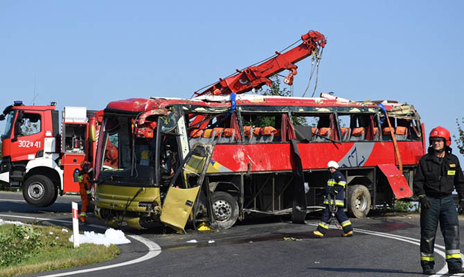 Авария украинского автобуса в Польше: водителю предъявят обвинение